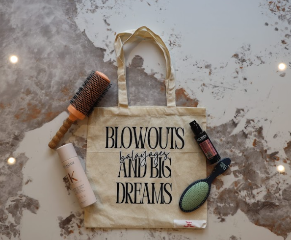 Blowouts, Balayages, and Big Dreams tote bag