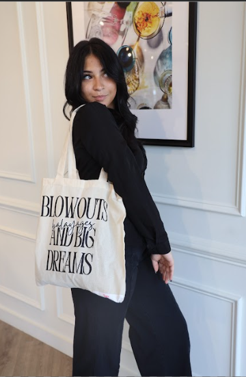 Blowouts, Balayages, and Big Dreams tote bag
