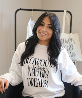 Blowouts, Balayages, and Big Dreams crewneck sweatshirt